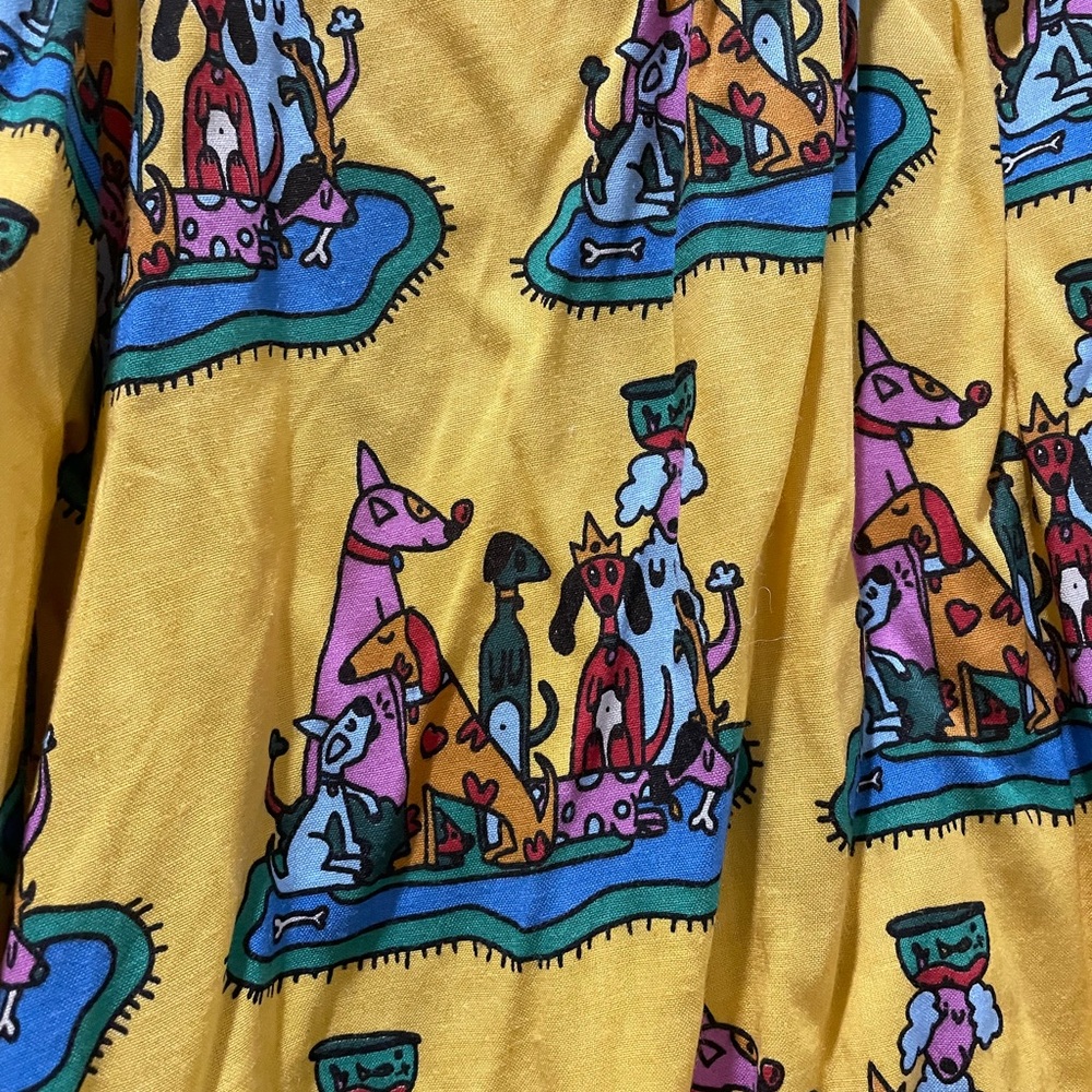 Women’s Nooworks Dog Party Print Dress in Stevie Style, size M. - Picture 5 of 7